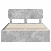 Bedframe met lade Beton Grijs 150 x 200 cm Geconstrueerd hout - thumbnail