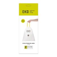 Afvalzak EKO type F 40-60 liter met trekband wit 12 stuks - thumbnail