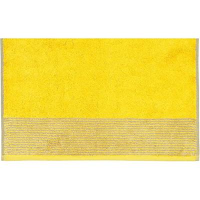 Cawö Cawo Two-Tone Handdoek Curry 50x100