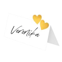 Naamkaartjes Bruiloft Papier (8st) - thumbnail