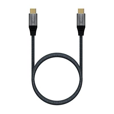 Aisens USB-kabel 3.2 Gen2X2 8K C/M-C/M, grijs, 1,0 m