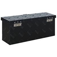VidaXL Aluminium kist 485x140x200 mm zwart - thumbnail