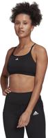 Sportbeha Adidas Aeroreact Zwart - Maat: S - thumbnail