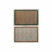 Tapijt DKD Home Decor 160 x 230 x 0,4 cm Polyester Wit Ikat Boho (2 Stuks) - thumbnail