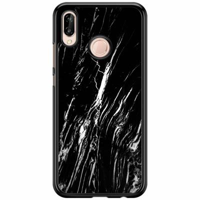 Huawei P20 Lite hoesje - Black marble