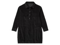 pepperts! Meisjes corduroy jurk (Zwart, 158) - thumbnail