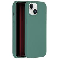 Accezz Liquid Silicone Backcover iPhone 15 Telefoonhoesje Groen - thumbnail