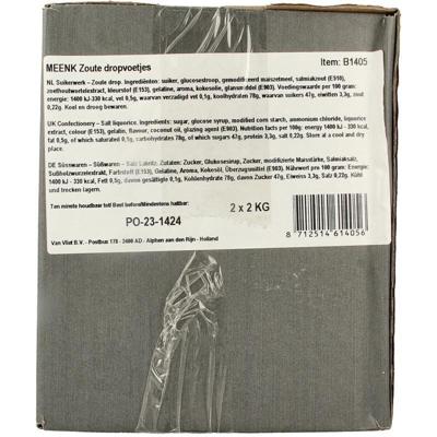 Meenk Zoute drop voetjes 4 Kilogram