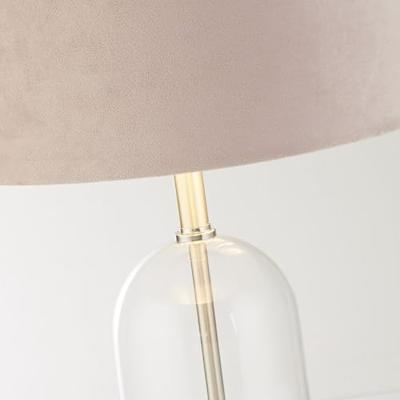 Searchlight TafellampOxford met roze kap - EU81713PI