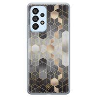 Samsung Galaxy A33 siliconen hoesje - Grey cubes - thumbnail