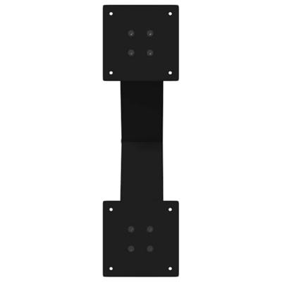 Salontafelpoten 2 st X-vormig 50x(42-43) cm staal zwart