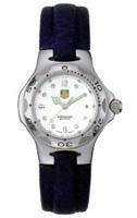 Horlogeband Tag Heuer FC8103 Leder Blauw - thumbnail