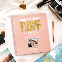 Het Bucketlist boek voor koppels - Gepersonaliseerd - Hardcover - thumbnail
