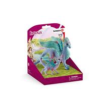 Schleich - Flower Dragon met zijn kleintje - 70592 - thumbnail