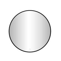 Badkamerspiegel Best Design Venetie Nero LED Verlichting 140x140 cm Rond Mat Zwart - thumbnail