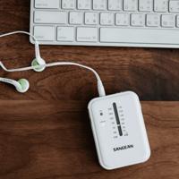 Transistorradio Sangean Wit AM/FM - thumbnail