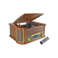 INOVALLEY RETRO29E-N Retro style vinyl Hifi systeem - Bluetooth 5.0 - 2x20W - CD/K7 audiospeler - FM radio - 2 USB poorten - thumbnail