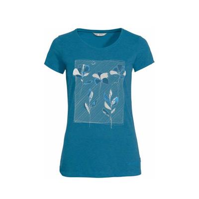 Vaude Skomer Print Dames T-shirt Kingfisher Uni 42