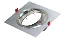 AR111 armatuur inbouw 1 voudig rond 180mm aluminium vierkant 148-031 Tronix - thumbnail