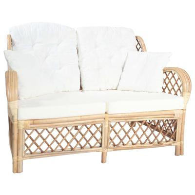 Tweezitsbank rattan