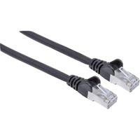 Intellinet 736855 RJ45 Netwerkkabel, patchkabel CAT 6A S/FTP 10.00 m Zwart Folie afscherming, Afscherming gevlochten, Halogeenvrij 1 stuk(s) - thumbnail