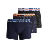 Jack & Jones Jachenrik Trunks 3 Pack Noos 12151351 Boxershorts Black Navy Blazer & Navy 12151351 - thumbnail