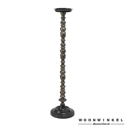 Alu Brass Candleholder high ribbed Alu Brass Candleholder high ribbed