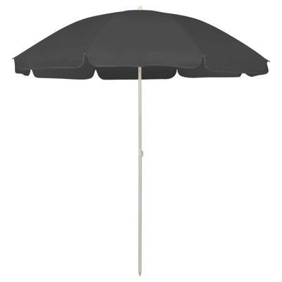 VidaXL Strandparasol 240 cm antracietkleurig
