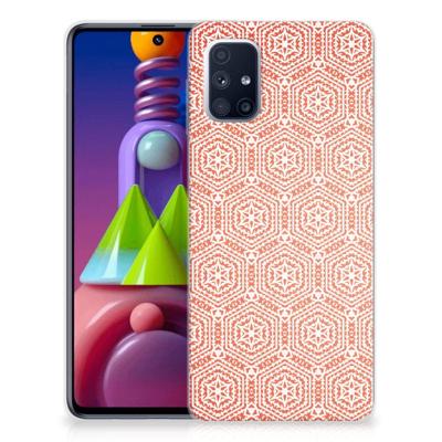 Samsung Galaxy M51 | TPU bumper | Pattern Orange Samsung Galaxy M51 | TPU bumper | Pattern Orange
