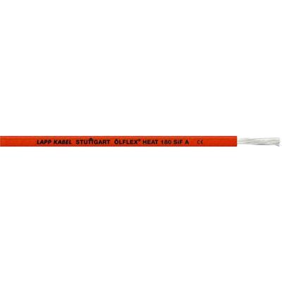 LAPP 1249528/100 Hogetemperatuurdraad ÖLFLEX® HEAT 180 SiF A 1 x 6 mm² Zwart 100 m