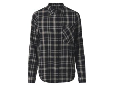 esmara Flanellen dames blouse (Zwart, XS (32/34))