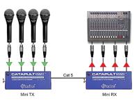 Radial Catapult Mini RX audio converter analoog naar Cat 5 - thumbnail
