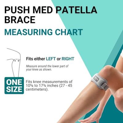 Push Med Patellabrace - One size - Universeel - Grijs