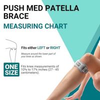 Push Med Patellabrace - One size - Universeel - Grijs - thumbnail