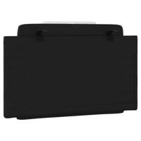 Hoofdbordkussen 90 cm kunstleer zwart en wit - thumbnail