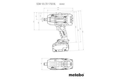Metabo SSW 18 LTX 1750 BL Accu-slagmoersleutel 3/4" | zonder accu&apos;s en lader - 602402840