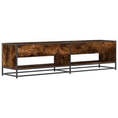 Tv-meubel 180,5x40x46 cm bewerkt hout gerookt eikenkleur - thumbnail