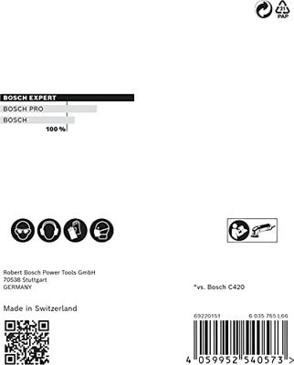 Bosch Accessoires Expert M480 schuurnet voor deltaschuurmachines 93 mm, K150 - 1 stuk(s) - 2608900719