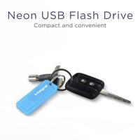 Integral Neon USB 2.0 stick, 32 GB, blauw - thumbnail