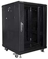 Lanberg FF01-6615-12B rack 15U Vrijstaande rek Zwart - thumbnail