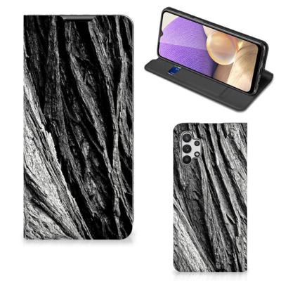 Book Wallet Case Samsung Galaxy A32 5G Boomschors Grijs