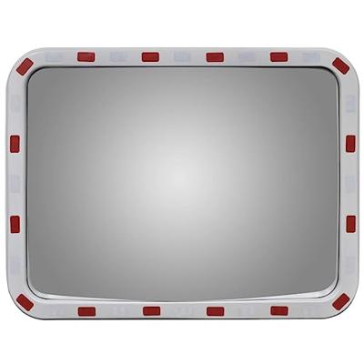 VidaXL Verkeersspiegel rechthoekig met reflectors 60x80 cm