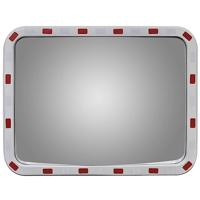 VidaXL Verkeersspiegel rechthoekig met reflectors 60x80 cm - thumbnail