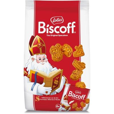 Lotus speculaaskoekjes, Sinterklaas, mini, pakje van 6 x 25g