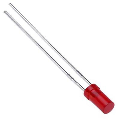 Kingbright L-483HDT Bedrade LED Rood Cilindrisch 5 mm 1 mcd 100 ° 20 mA 2.25 V
