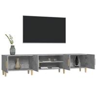 Tv-meubel 180x31,5x40 cm bewerkt hout betongrijs - thumbnail