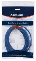 Intellinet 342605 RJ45 Netwerkkabel, patchkabel CAT 6 U/UTP 3.00 m Blauw 1 stuk(s) - thumbnail