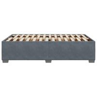 Bedframe zonder matras 120x200 cm fluweel donkergrijs - thumbnail
