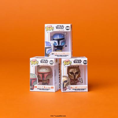 Star Wars: The Mandalorian Funko Bitty Pop! 4-Pack: Heavy Infantry Mandalorian / The Armorer / Bo-Katan Kryze