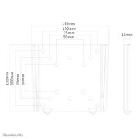 Neomounts FPMA-W25 Wandbeugel voor monitor Aantal monteerbare displays: 1 Display(s) 25,4 cm (10) - 76,2 cm (30) Zilver Vast - thumbnail